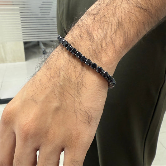 Blaze Sahibh Natural Black Onyx Bracelet