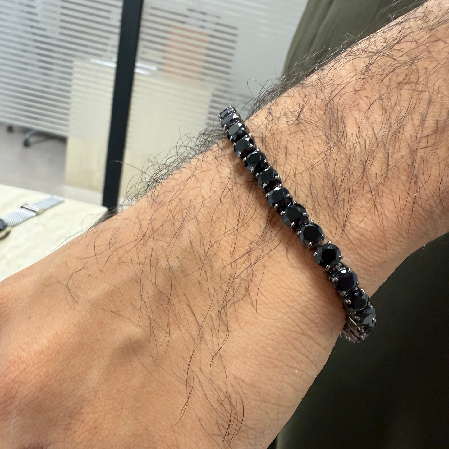 Blaze Sahibh Natural Black Onyx Bracelet
