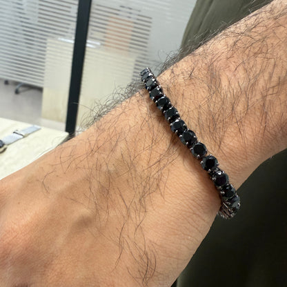 Blaze Sahibh Natural Black Onyx Bracelet
