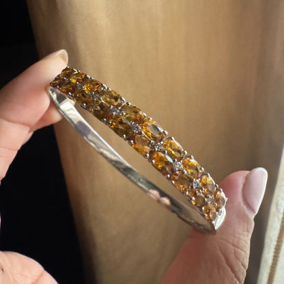 Amber Glow Natural Citrine Kada