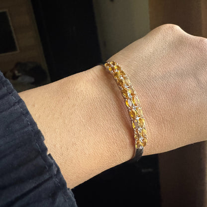 Amber Glow Natural Citrine Kada