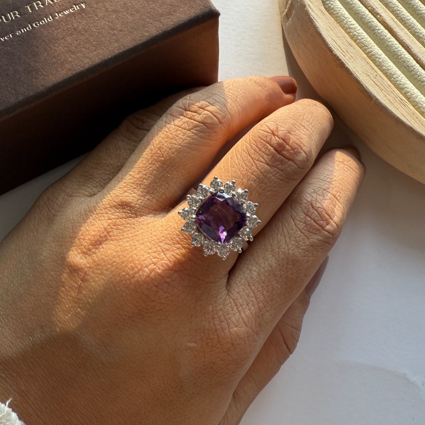 Bloom Royale Amethyst Statement Ring