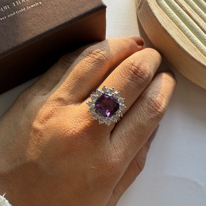 Bloom Royale Amethyst Statement Ring