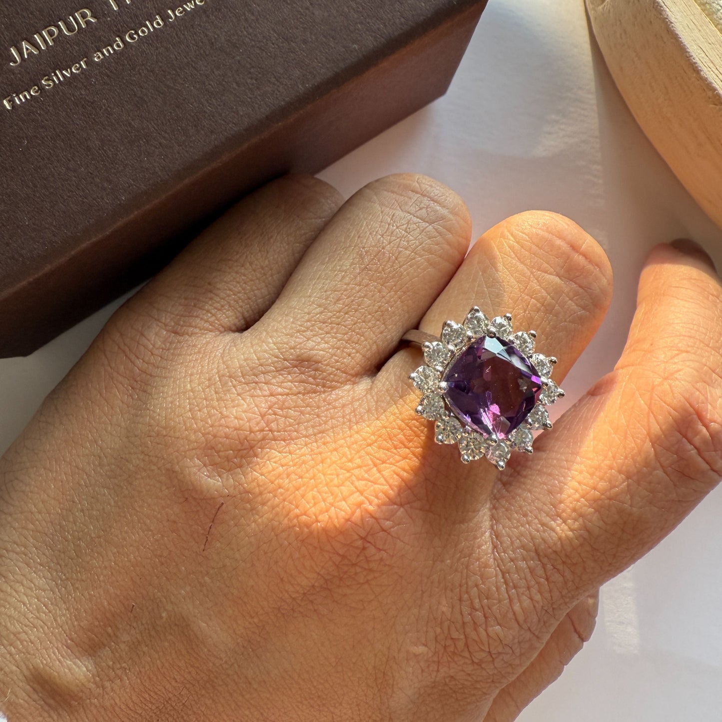 Bloom Royale Amethyst Statement Ring