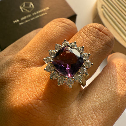 Bloom Royale Amethyst Statement Ring