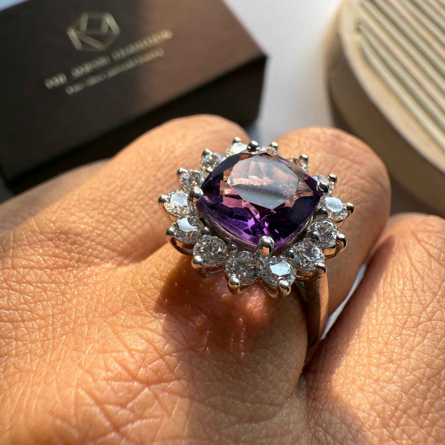 Bloom Royale Amethyst Statement Ring