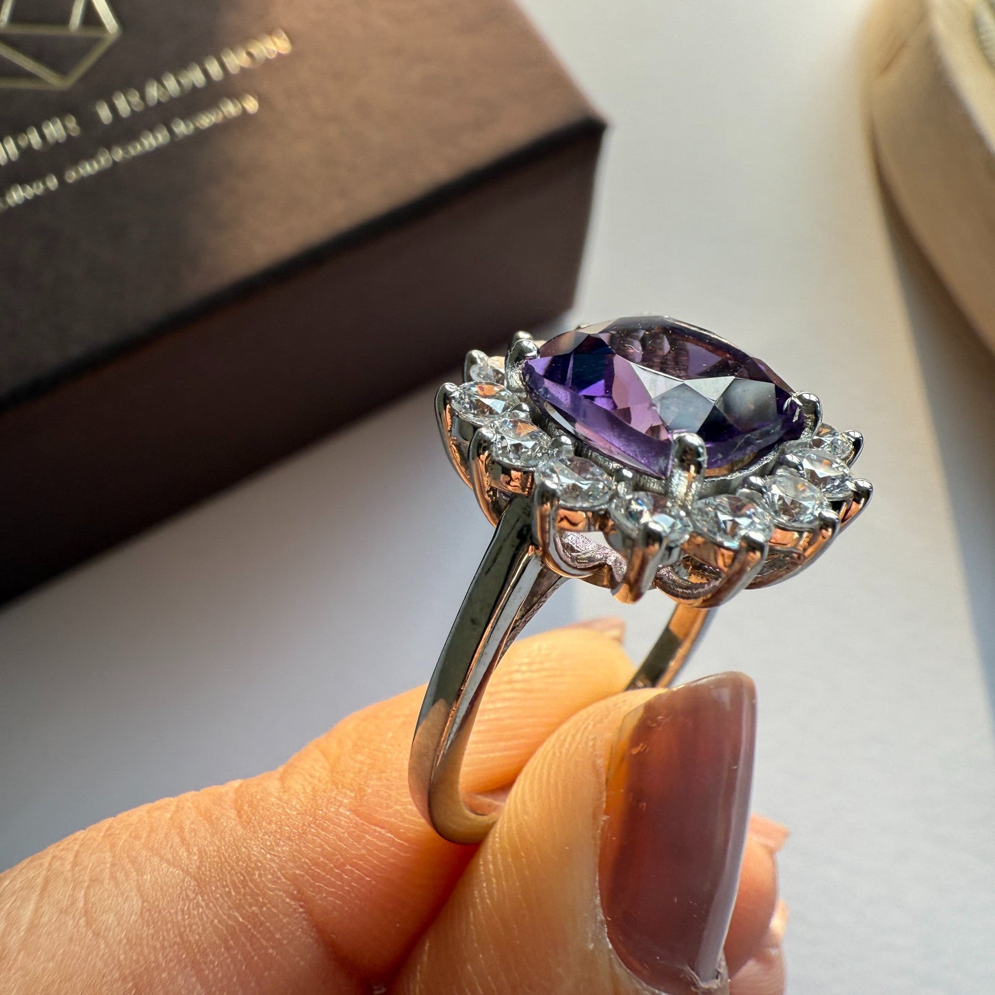 Bloom Royale Amethyst Statement Ring