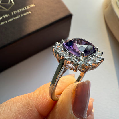 Bloom Royale Amethyst Statement Ring