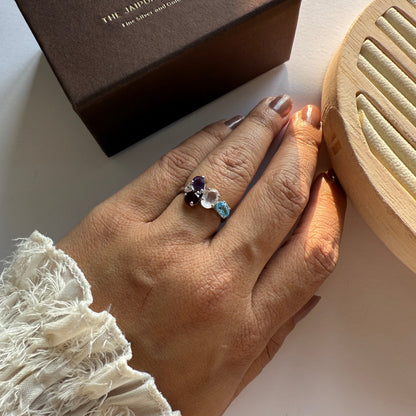 Rose Crush Natural Gemstone Ring