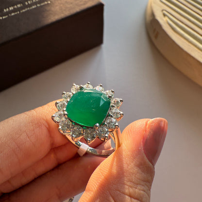 Bloom Royale Green Onyx Statement Ring