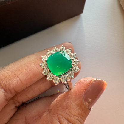 Bloom Royale Green Onyx Statement Ring