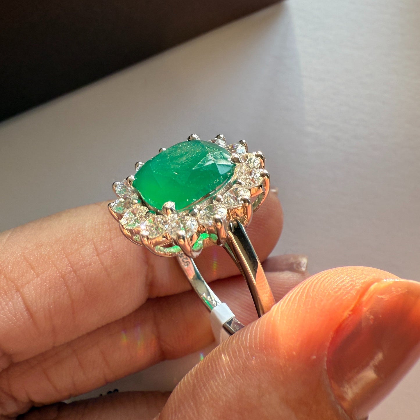 Bloom Royale Green Onyx Statement Ring