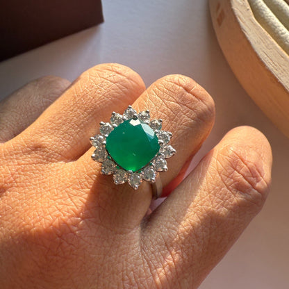 Bloom Royale Green Onyx Statement Ring