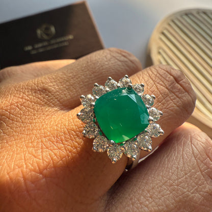 Bloom Royale Green Onyx Statement Ring
