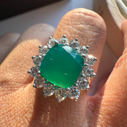Bloom Royale Green Onyx Statement Ring