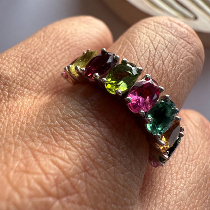 Graceful Curve Tourmaline Ring