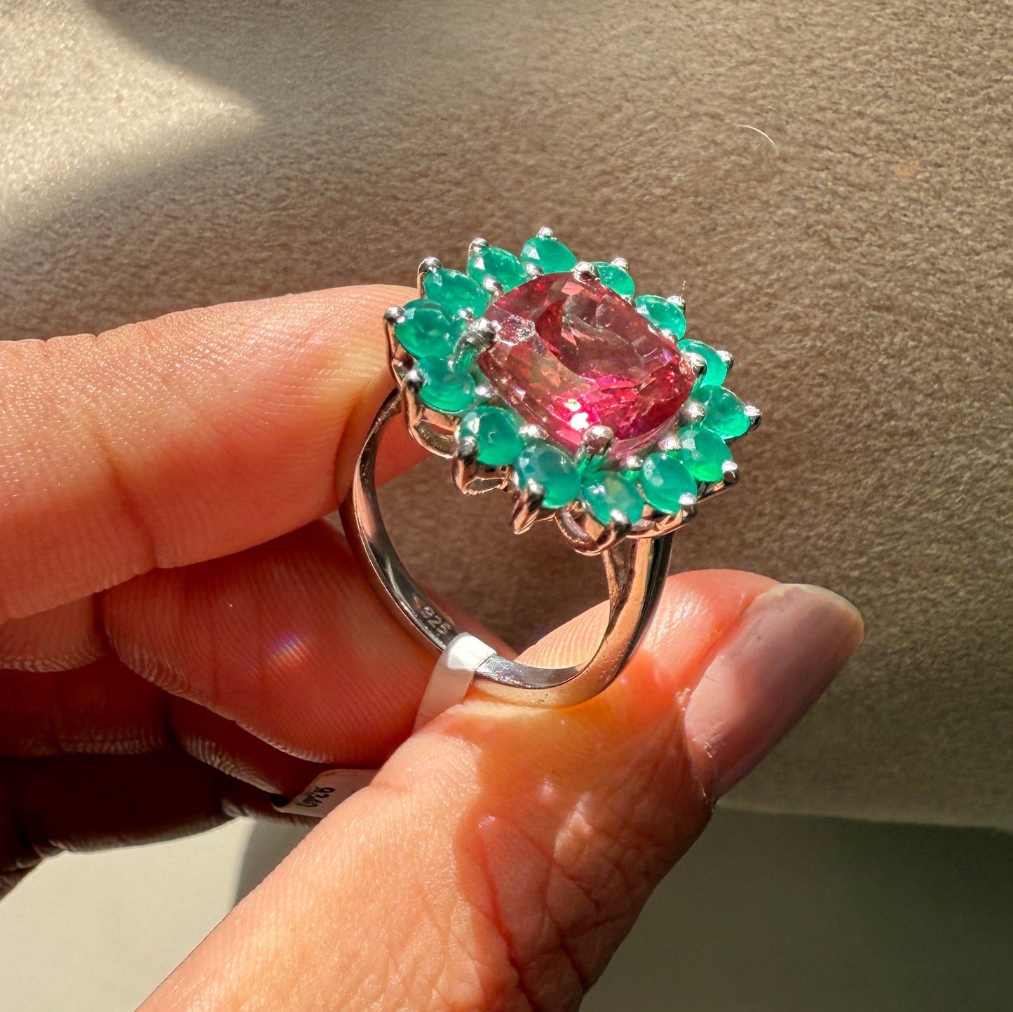 Bloom Royale Pink Topaz Statement Ring