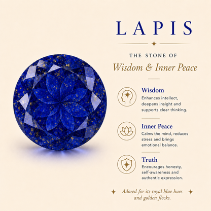 Orion Natural Blue Topaz and Lapis Men's Ring