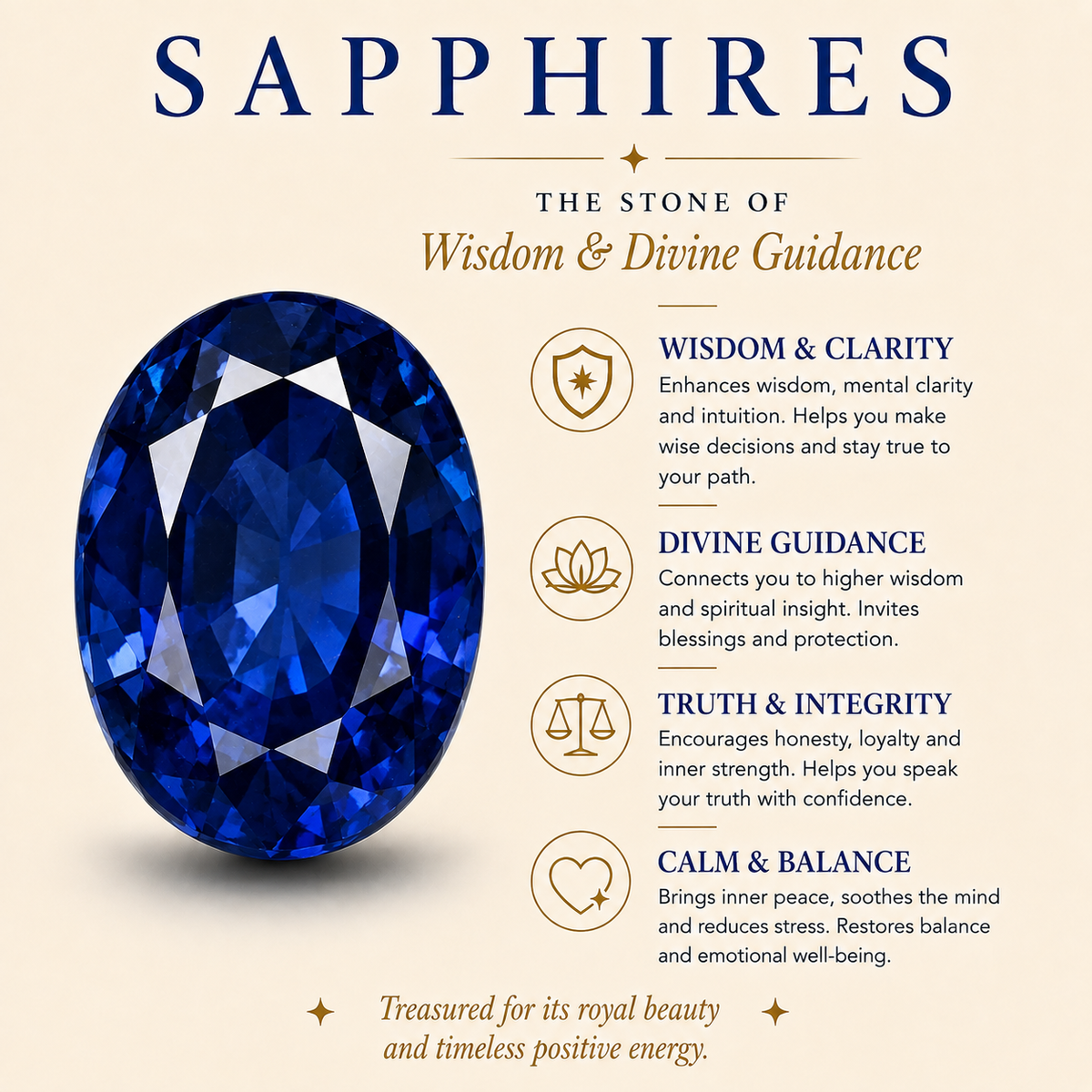 Dual Grace Blue Sapphire Gold Ring