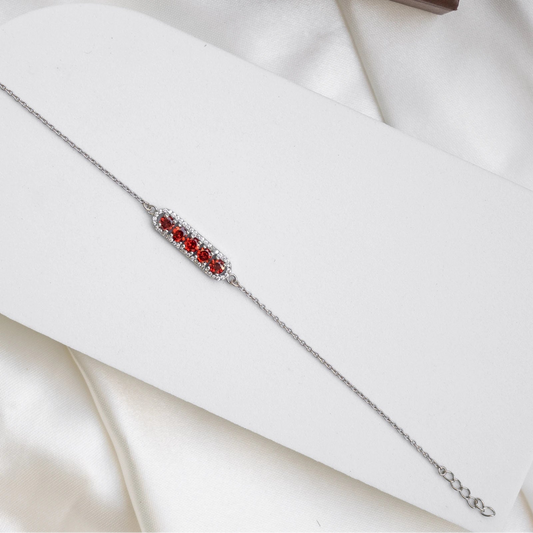Unfading Tie Garnet Bracelet
