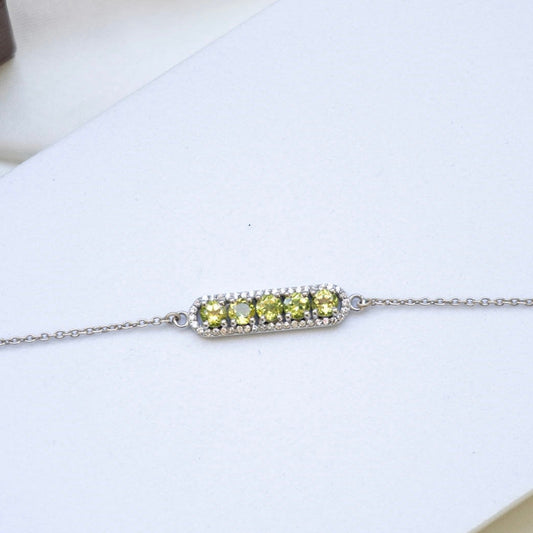 Unfading Tie Peridot Bracelet