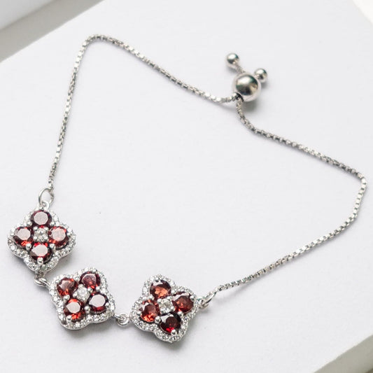 Tender Trinklet Garnet Bracelet