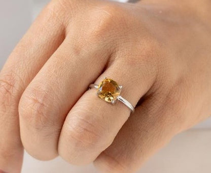 Golden Harmony Citrine Gold Ring