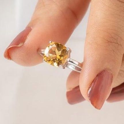 Golden Harmony Citrine Gold Ring
