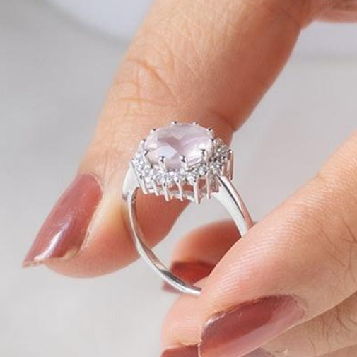 Self love everyday Rose Quartz Gold Ring