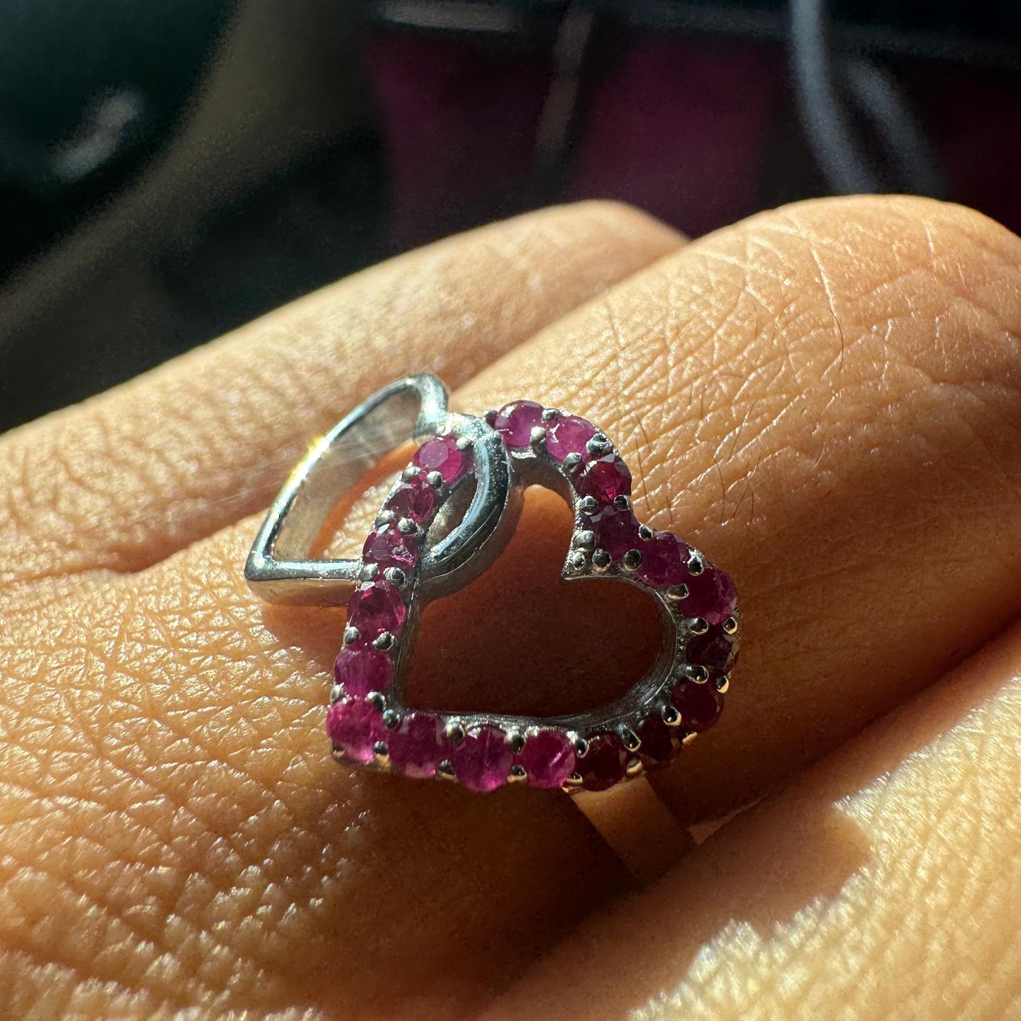 Shared Soul Ruby Adjustable Ring