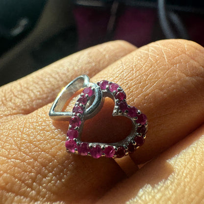 Shared Soul Ruby Adjustable Ring