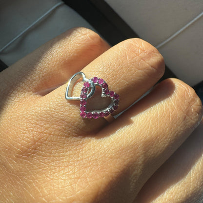 Shared Soul Ruby Adjustable Ring