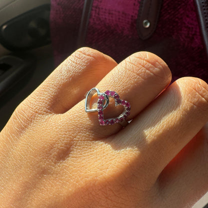 Shared Soul Ruby Adjustable Ring