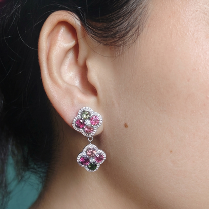 Blossom Bliss Multi Tourmaline Earrings