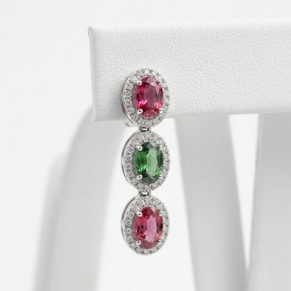 Royal Trellis Multi tourmaline Earrings