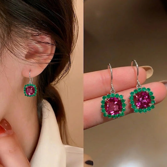 Bloom Royale Pink Topaz Earrings