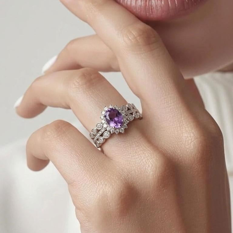 Orna Natural Amethyst Ring