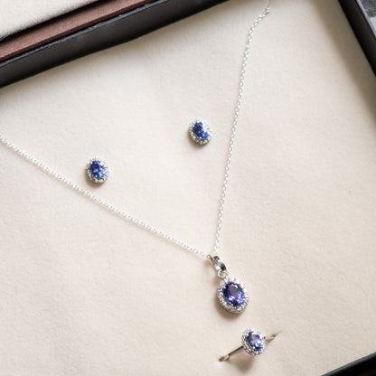 Petite Natural Tanzanite Set