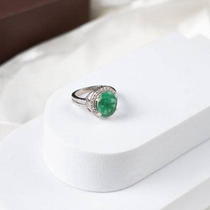 The Sacred Natural Emerald Ring