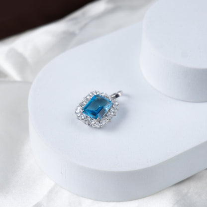 Blue Grace Swiss Blue Topaz Pendant