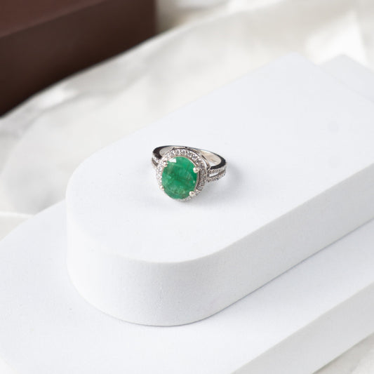 The Sacred Natural Emerald Ring
